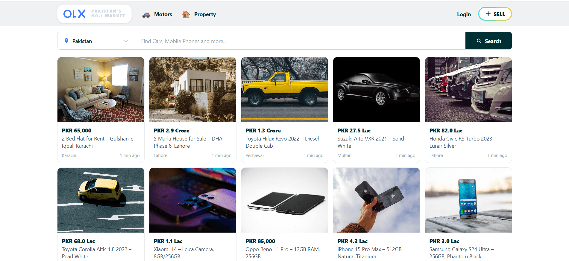 OLX Clone screenshot